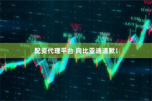 配资代理平台 向比亚迪道歉！